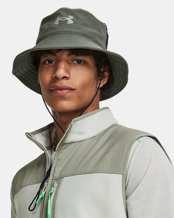 Men's UA Iso-Chill ArmourVent™ Bucket Hat, Green, pdpMainDesktop image number 2